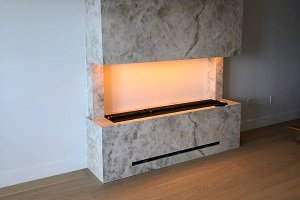 Fireplace installation