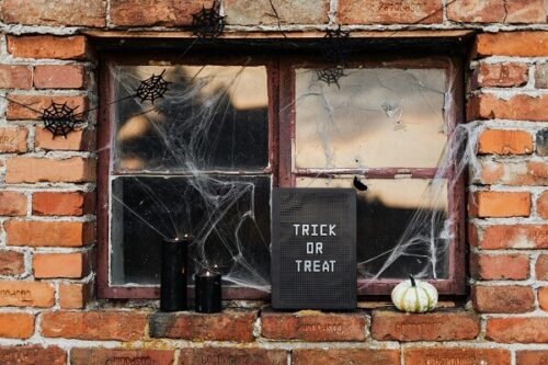 Halloween window decoration