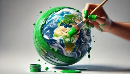 sustainable painting for planet