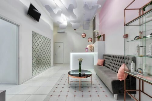 Sleek Glass and Mirror Panels Light-Enhancing Elegance