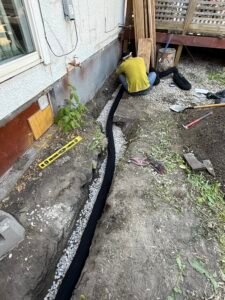 French Drain Installation 4