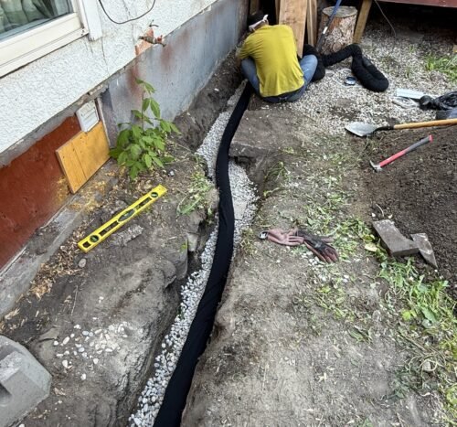 French Drain install