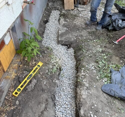 French Drain path