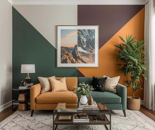 Stylish accent wall transformation