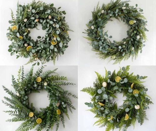 Lush summer greenery wreath
