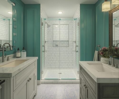 modern color for shower