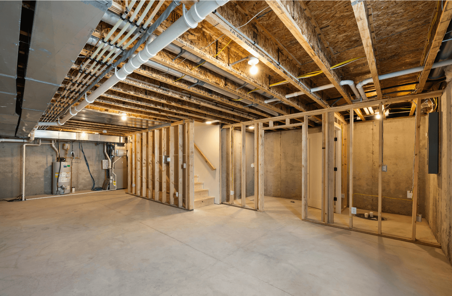 Canadian winter front porch at dusk with an automatic light turning on to illuminate the entry.